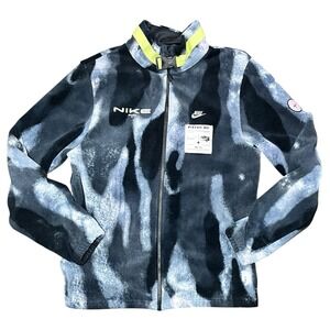 NIKE Sportswear Polar‎ Fleece Navy Blue Jacket Full-Zip Sherpa DD8944 Size S